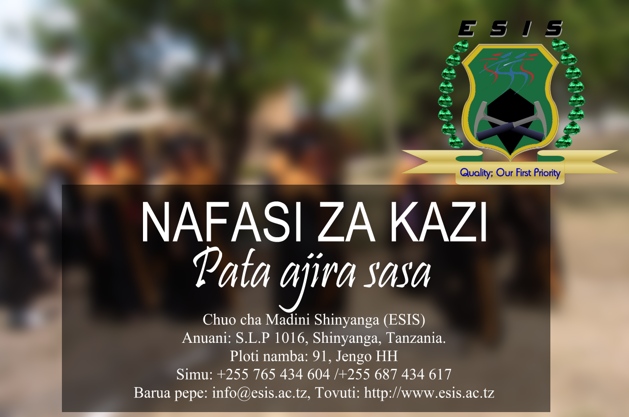 Nafasi za kazi Chuo cha Madini Shinyanga